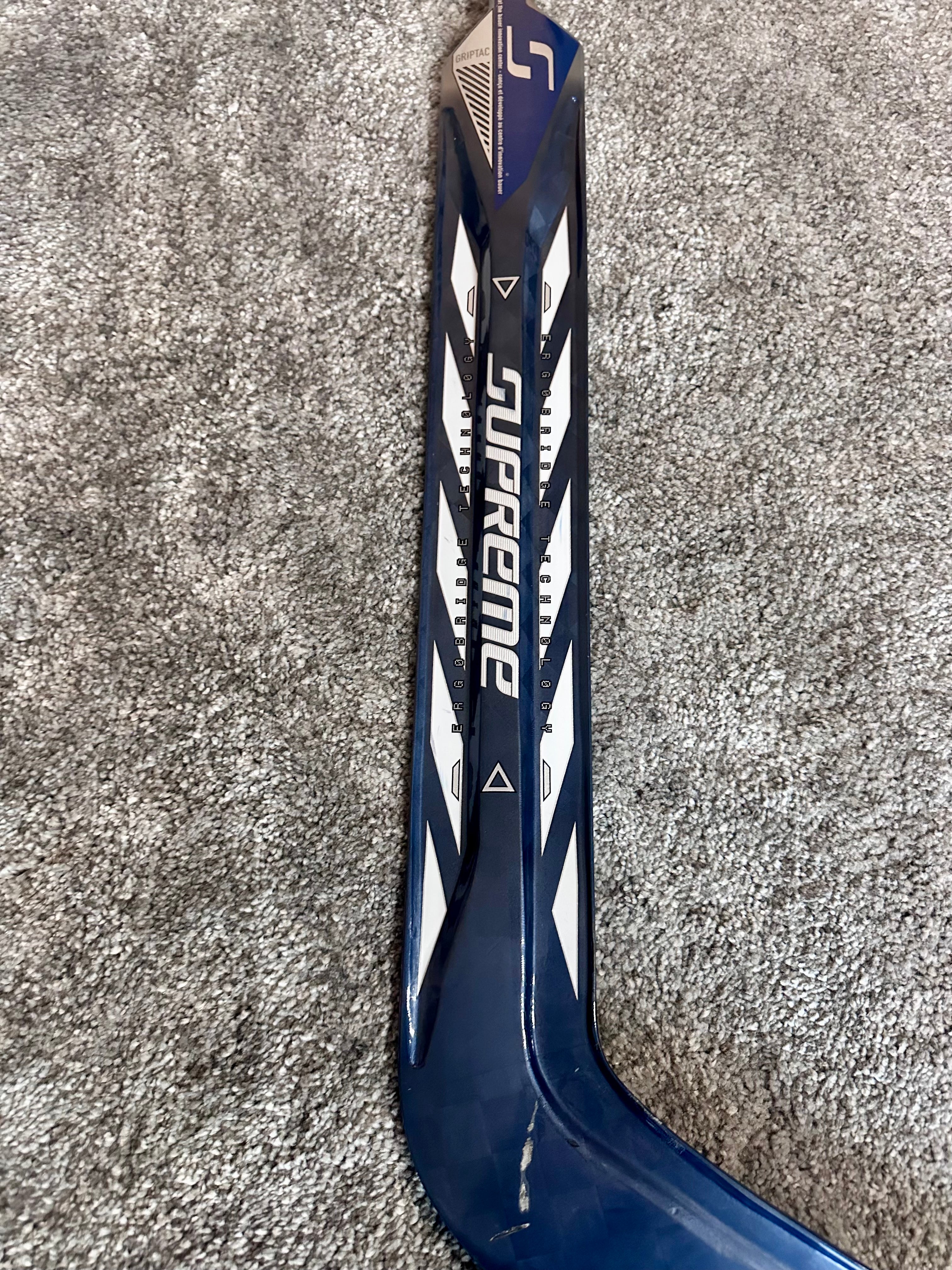 NCAA Bauer Shadow Full Right 24" Navy Pro Stock Goalie Stick #5