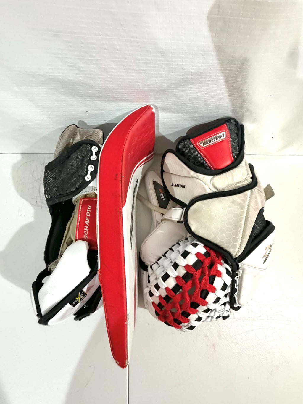 Bauer 2X/2S Pro Regular Pro Stock goalie glove and blocker set