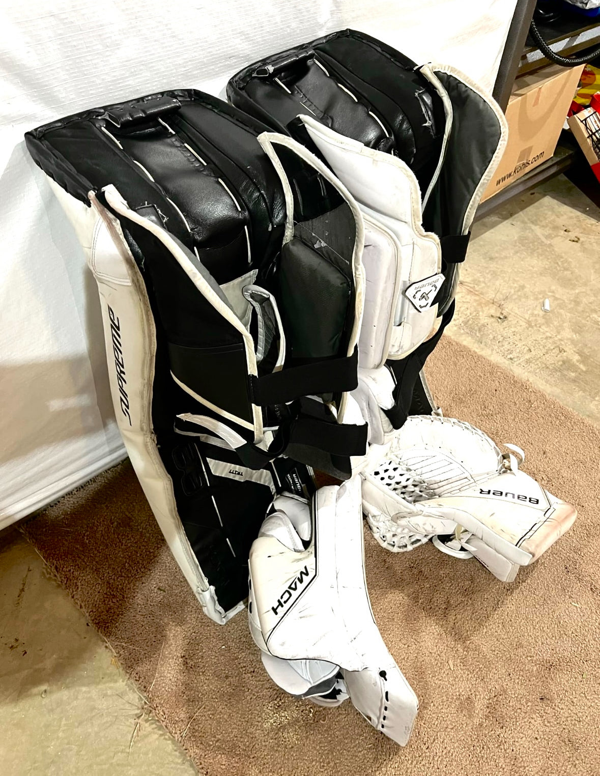 Bauer Mach 34+1 pro stock goalie full set
