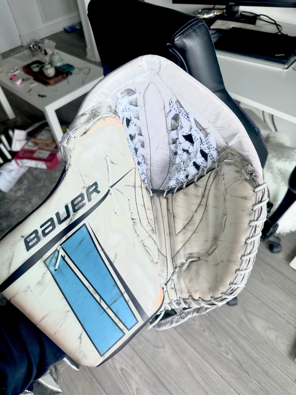 NCAA Bauer digit print Hyperlite 2 34+1 pro stock goalie full set
