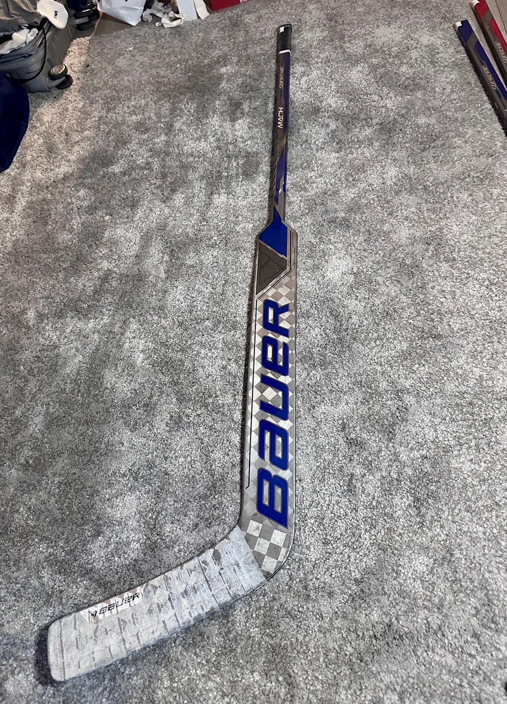 NCAA Bauer Mach 25" Full Right Pro Stock Goalie Stick #2