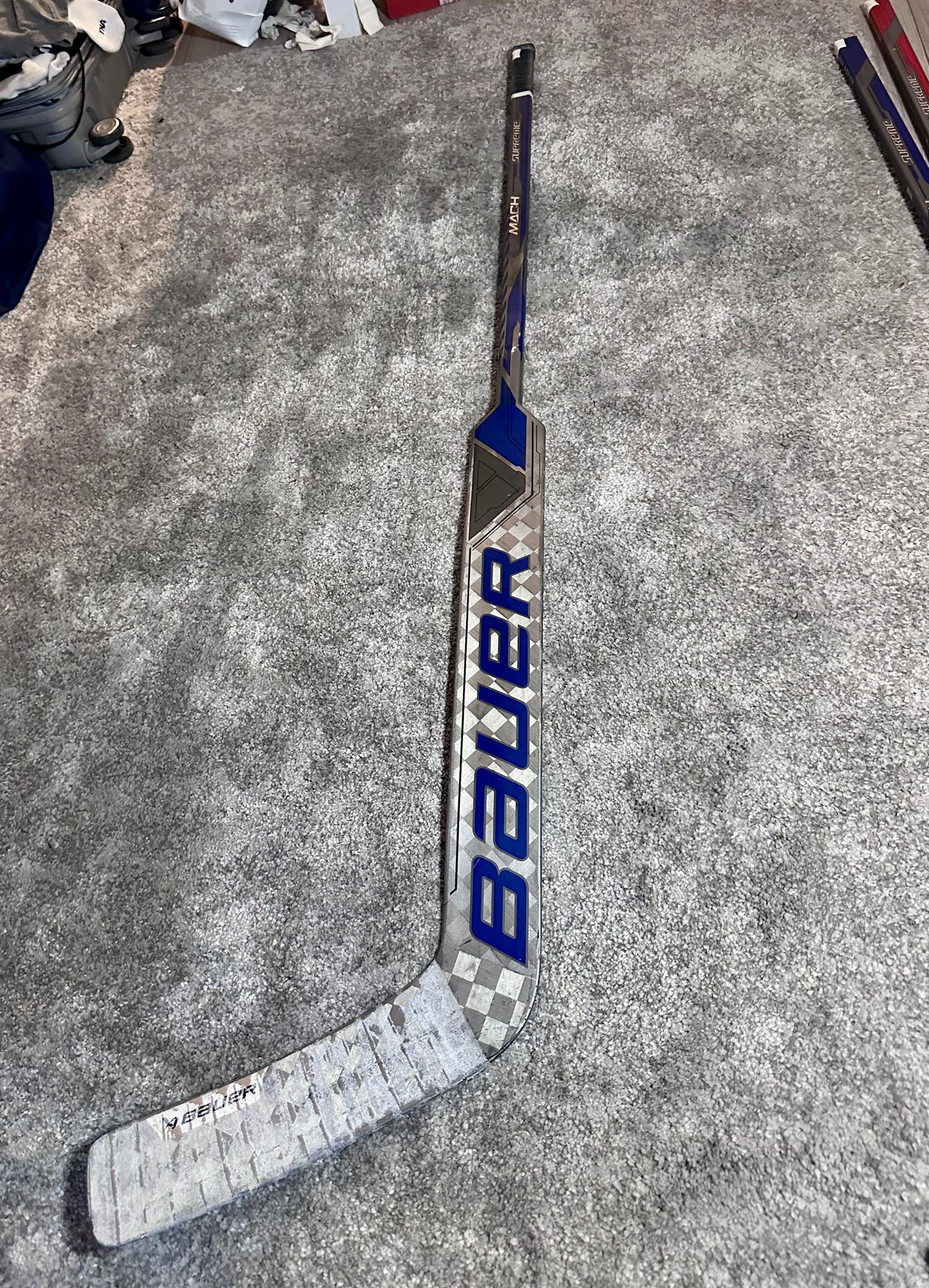 NCAA Bauer Mach 25" Full Right Pro Stock Goalie Stick #2