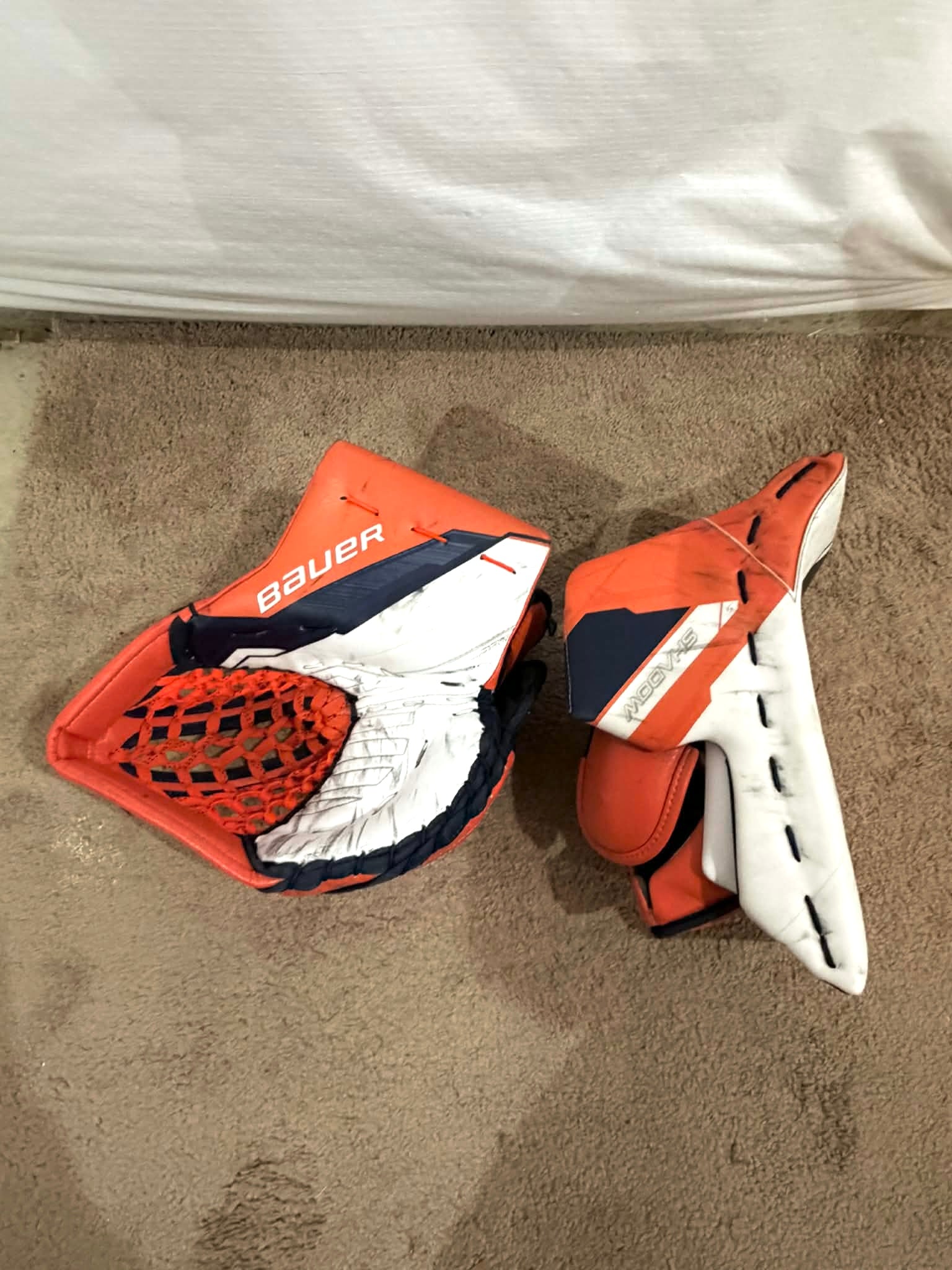 OHL Bauer Shadow Full Right 36+1 pro stock Goalie Full Set