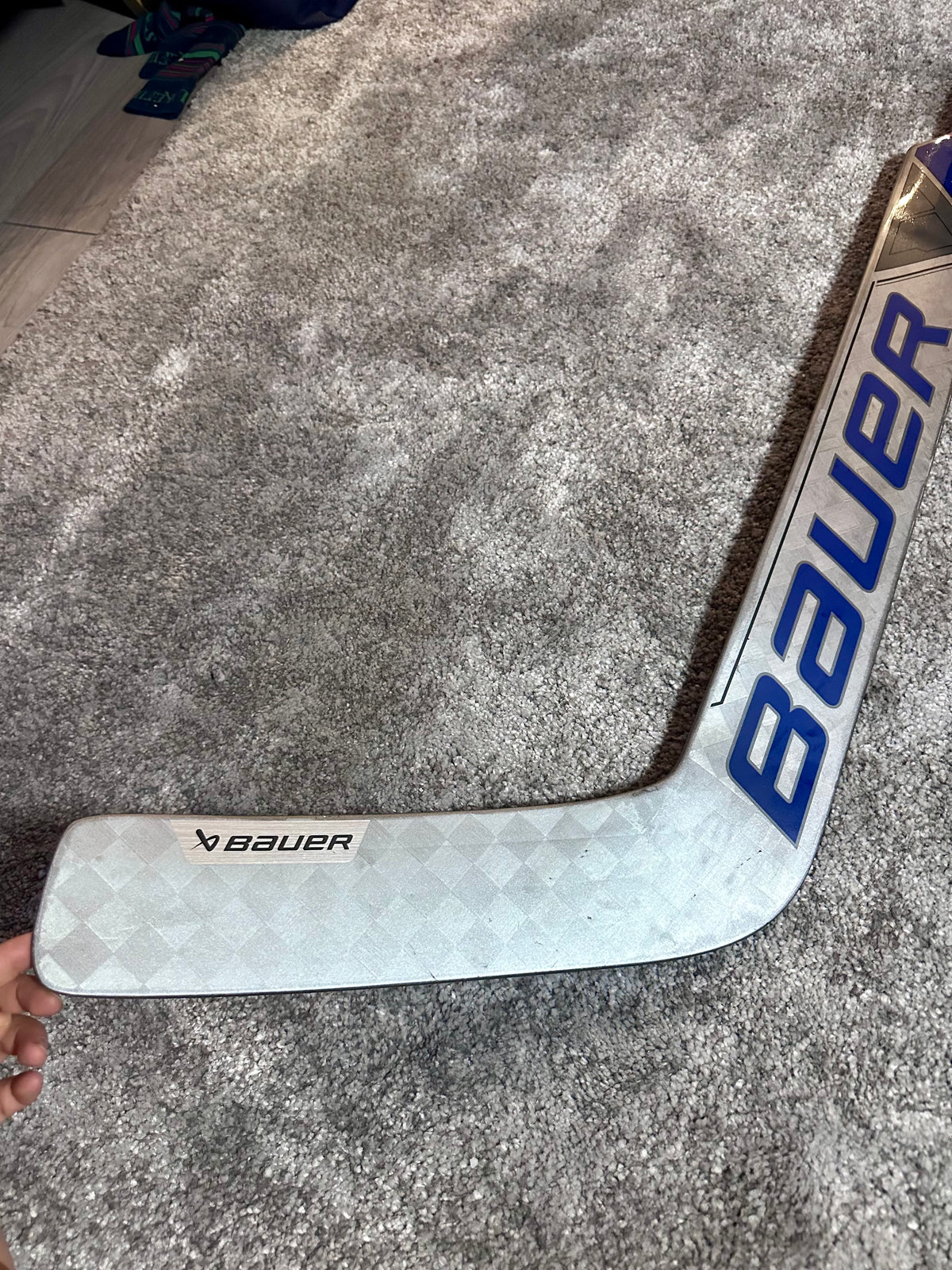 New NCAA Bauer Mach 25” Full Right Pro Stock Goalie Stick #1
