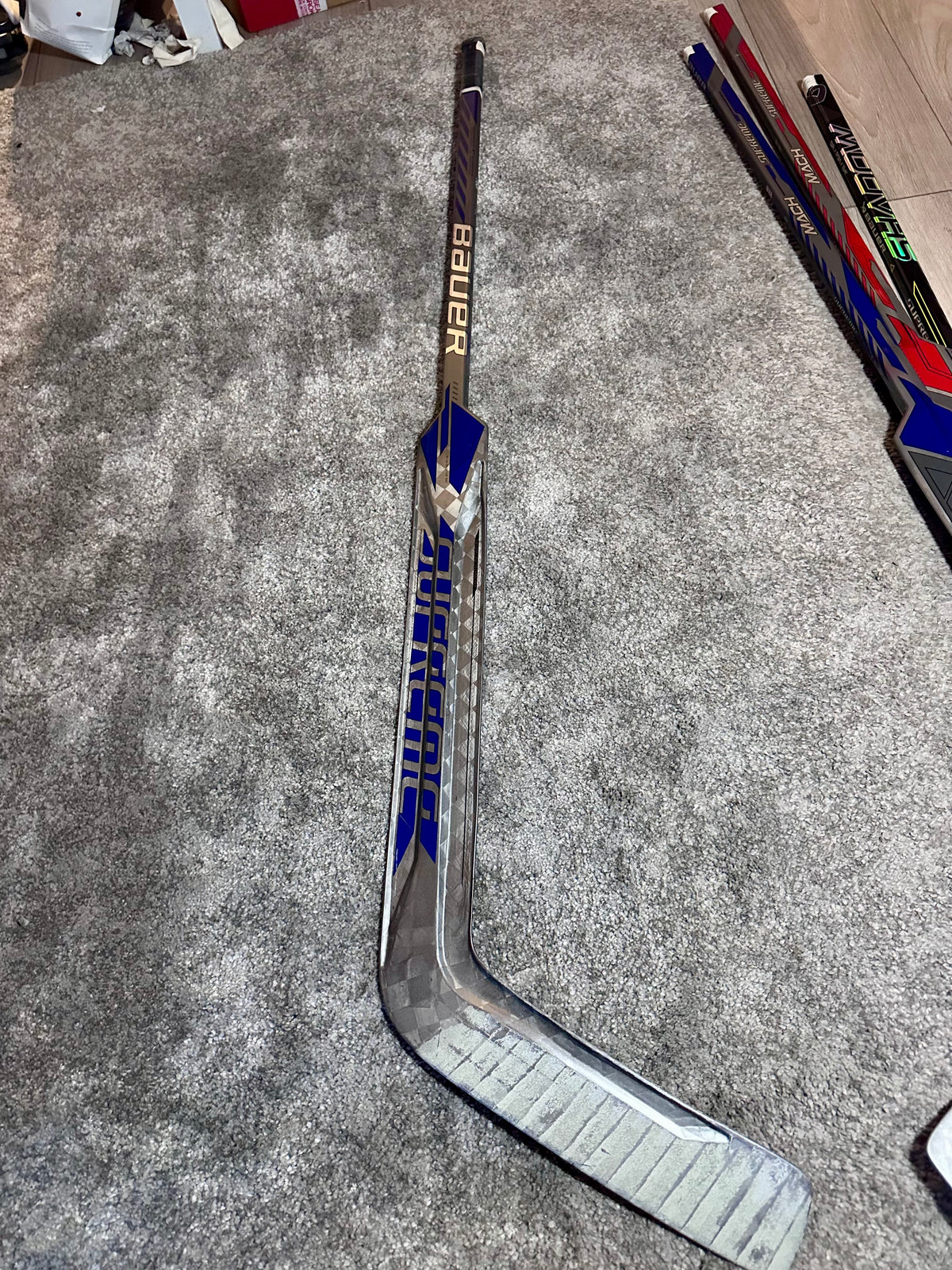 NCAA Bauer Mach 25" Full Right Pro Stock Goalie Stick #2