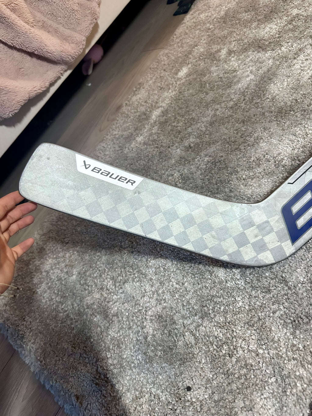 New NCAA Bauer Mach 25” Full Right Pro Stock Goalie Stick #1
