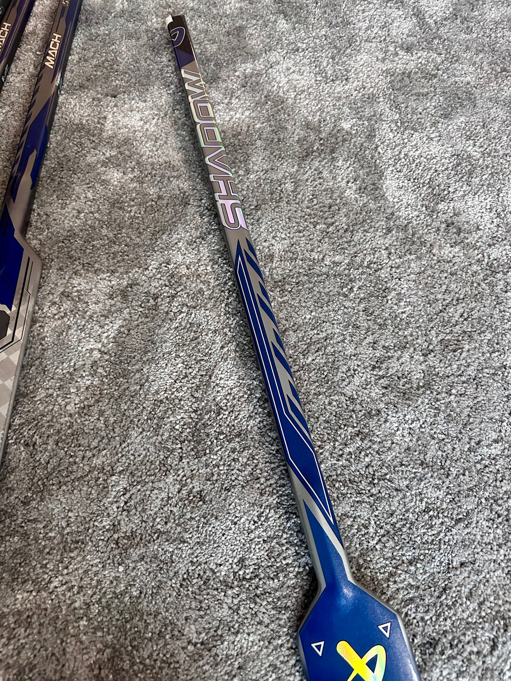 NCAA Bauer Shadow Full Right 24" Navy Pro Stock Goalie Stick #2