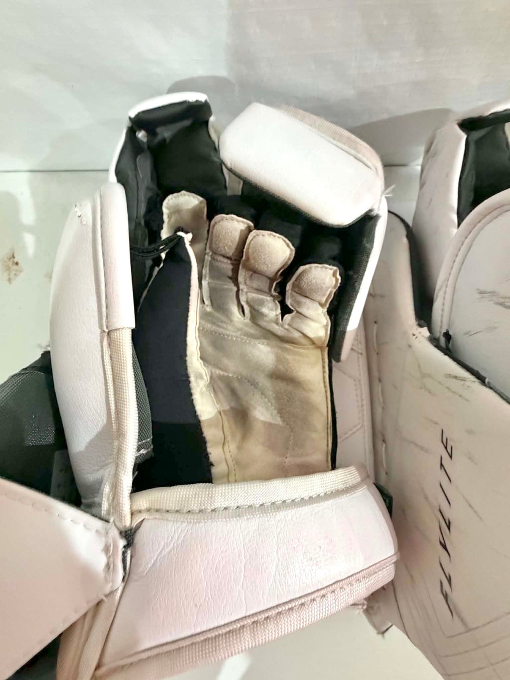 Bauer Flylite Full Right 35+1 Goalie Pro Stock Full Set with two glove sets