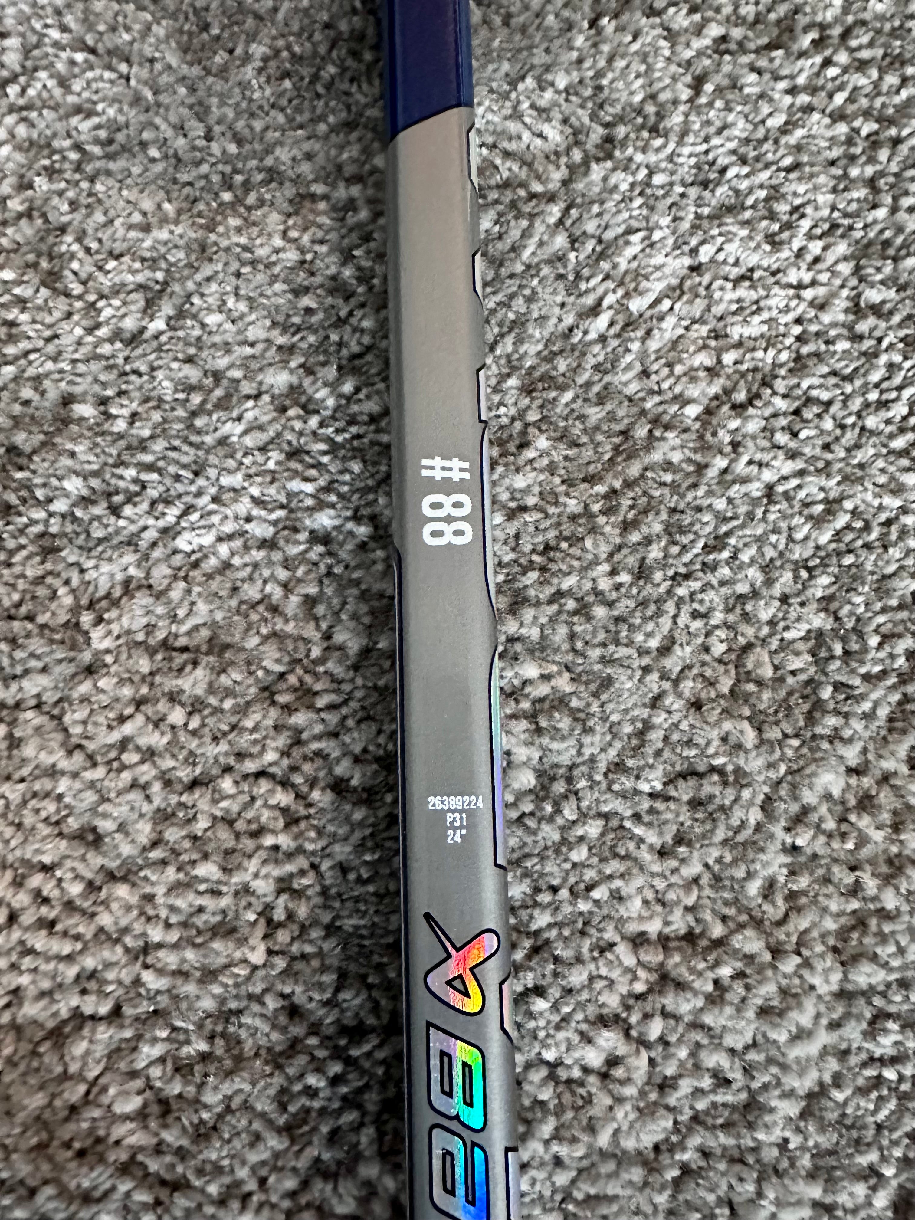 NCAA Bauer Shadow Full Right 24" Navy Pro Stock Goalie Stick #2