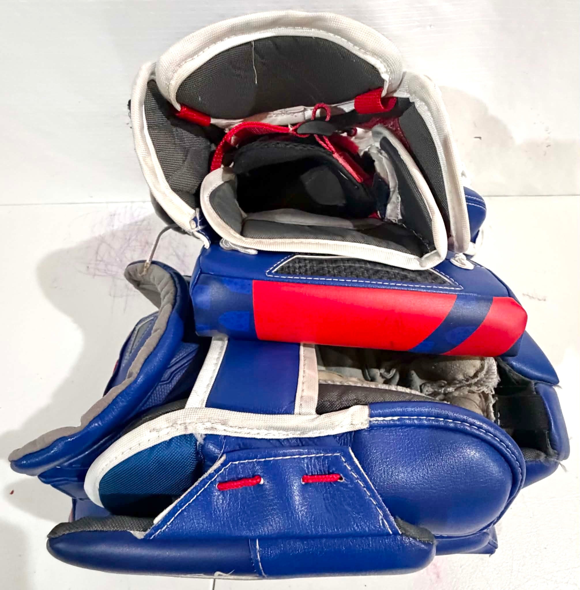 Bauer Digit Print Shadow Pro Stock goalie glove and blocker