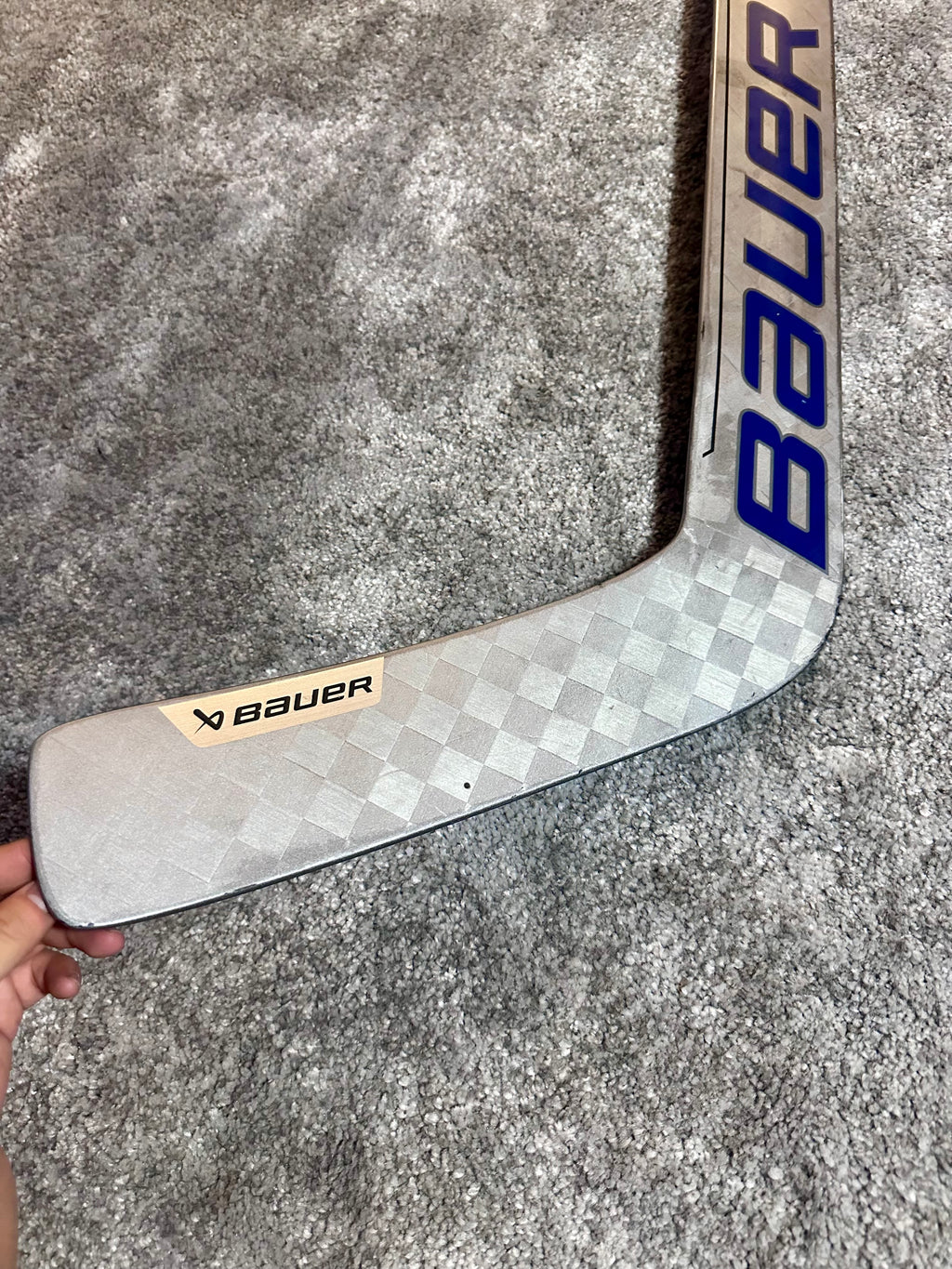New NCAA Bauer mach 25” Full Right Pro Stock Goalie Stick #3