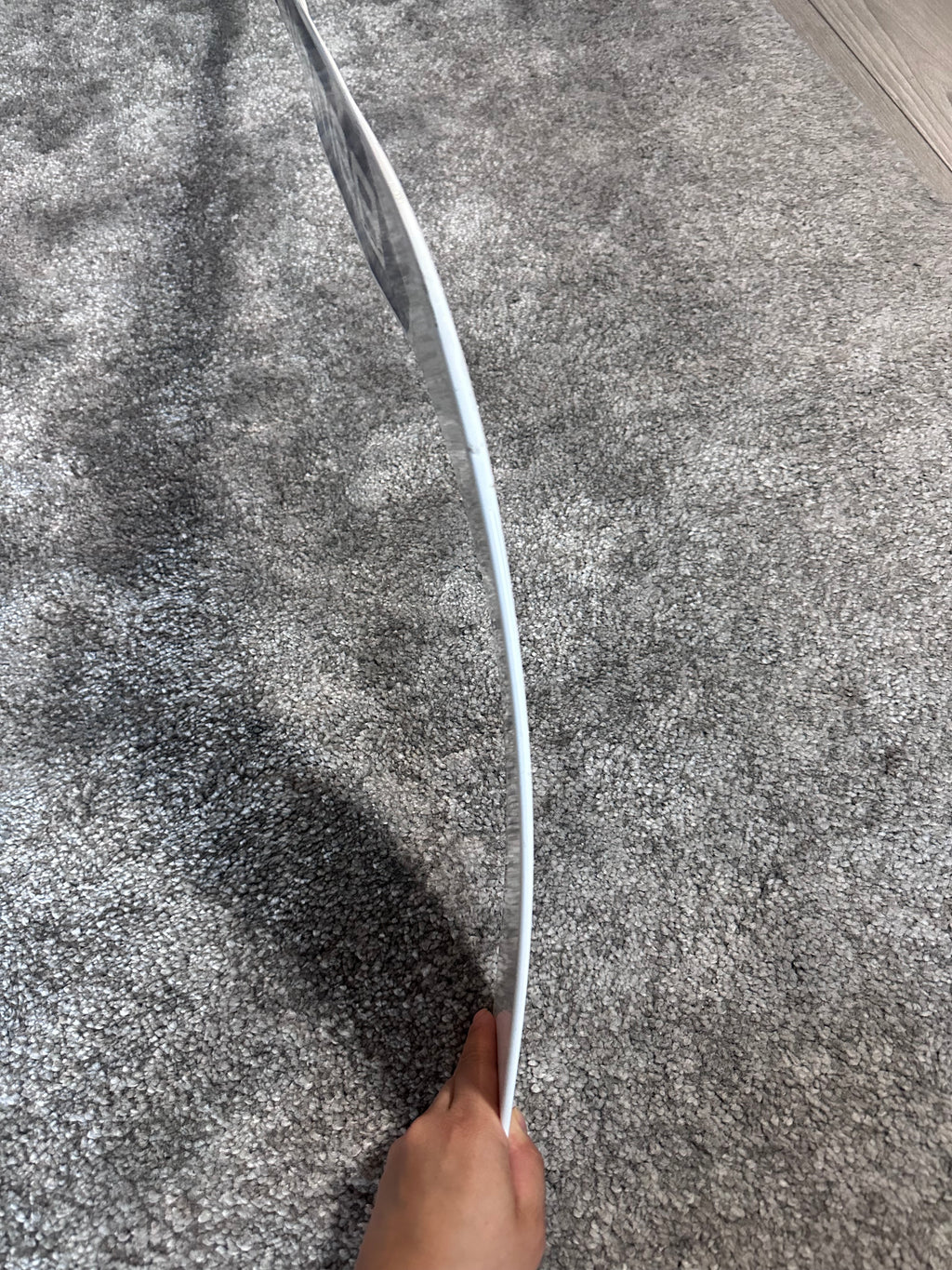 NCAA Bauer Shadoe Full Right 24" White Pro Stock Goalie Stick #3