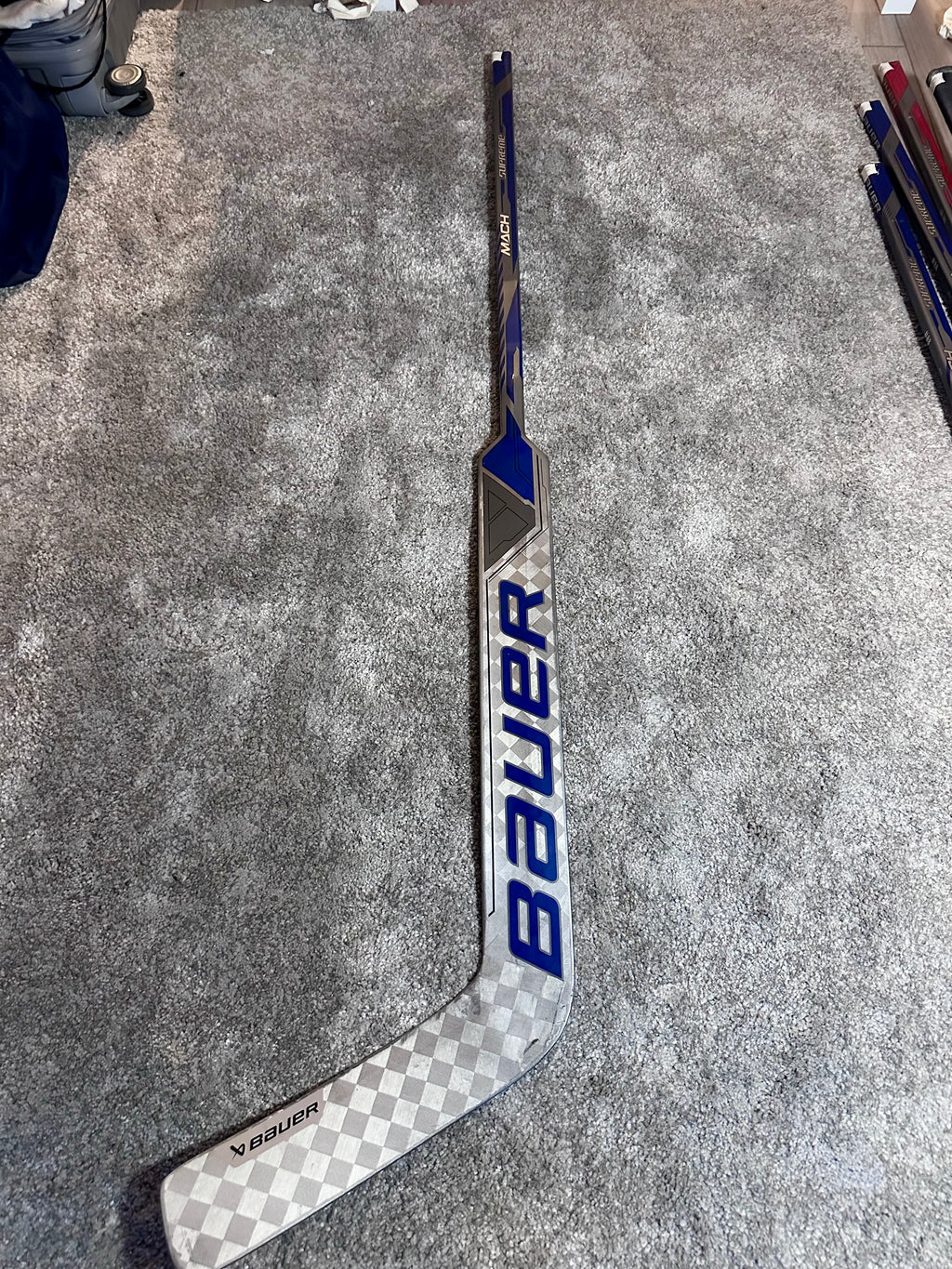 NCAA Bauer Mach 25” Full Right Pro Stock Goalie Stick #4