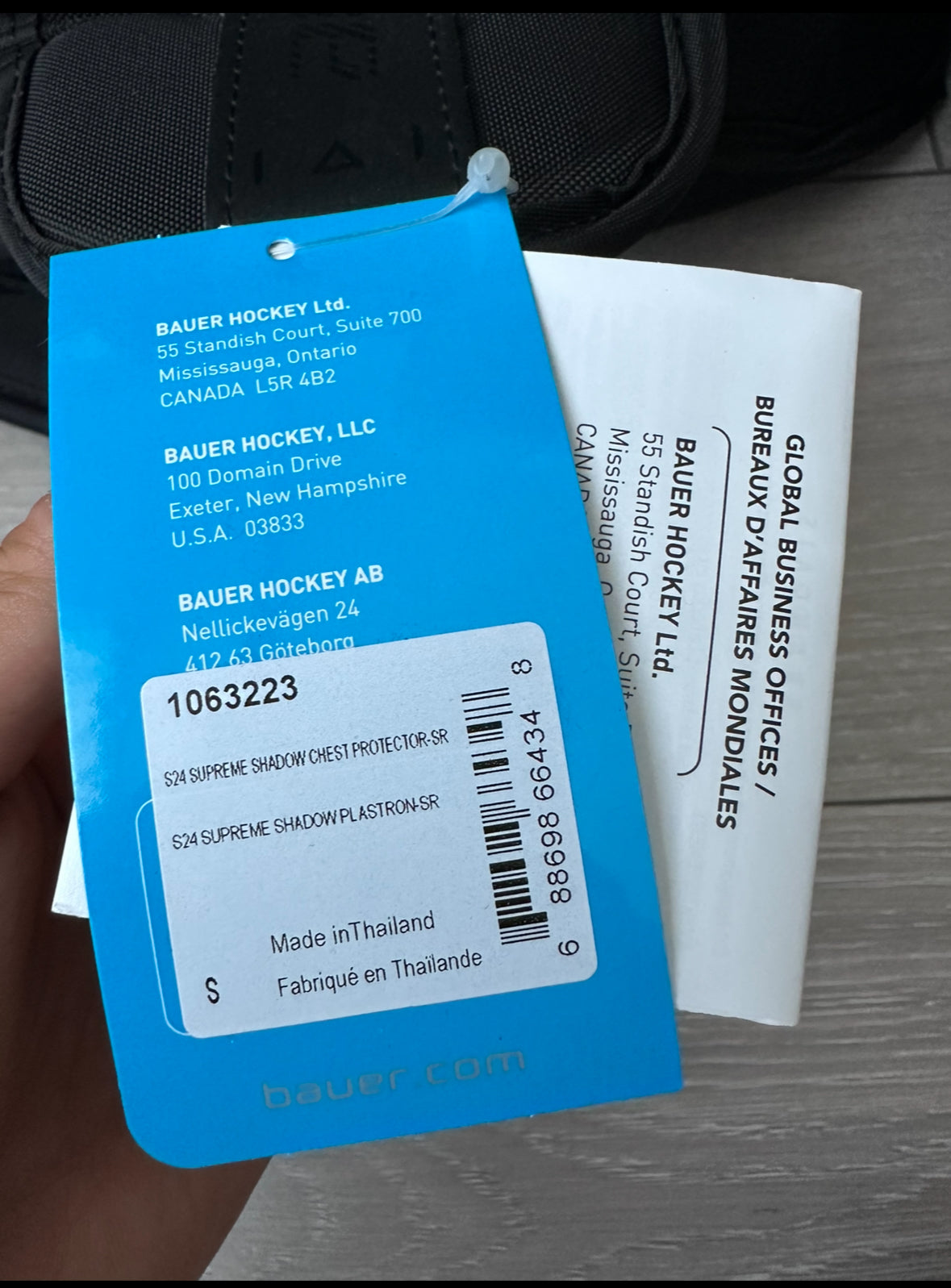 New Bauer Shadow Senior Goalie Chest Protector