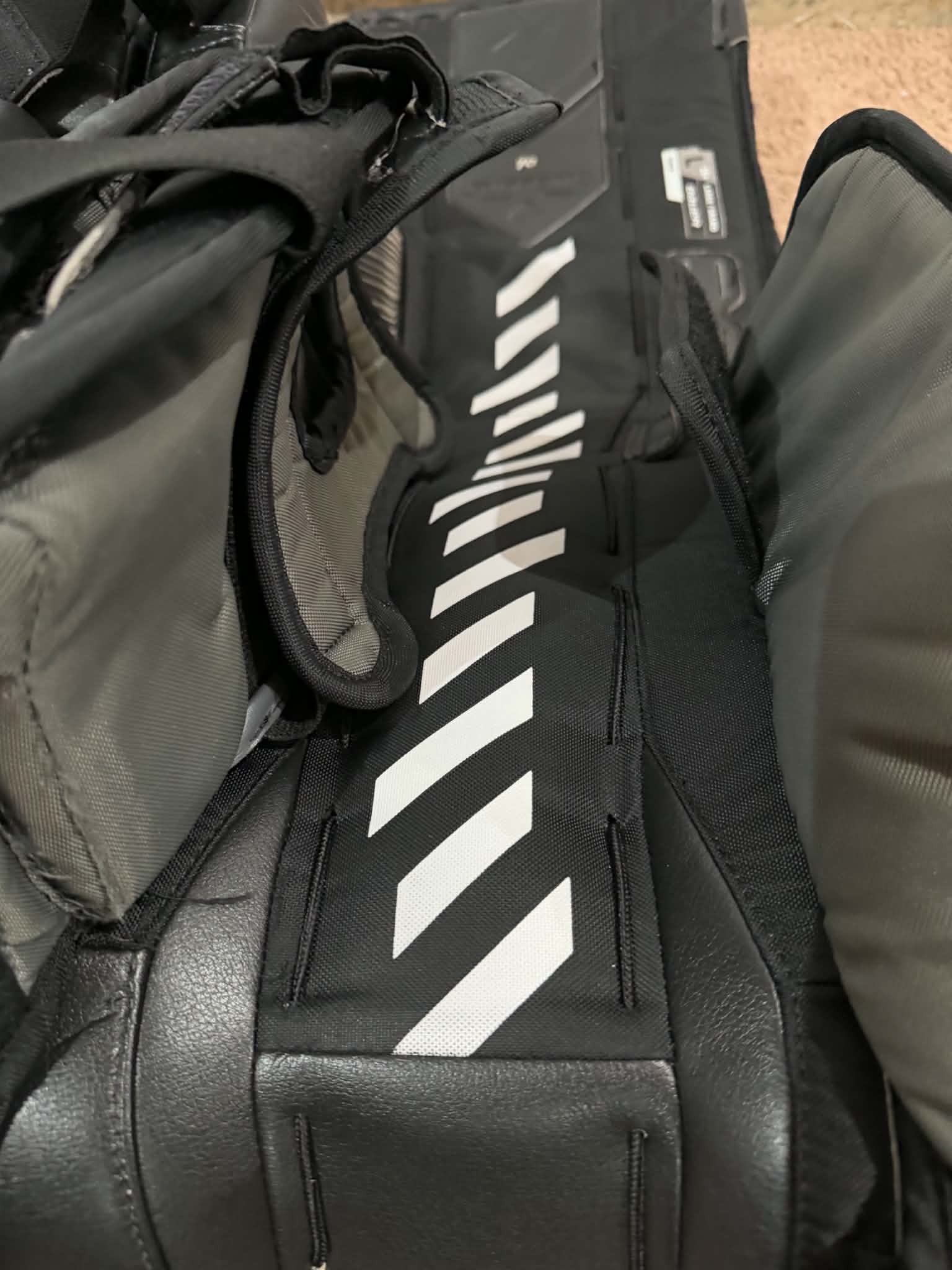 NCAA bauer shadow 35+1 pro stock goalie leg pads