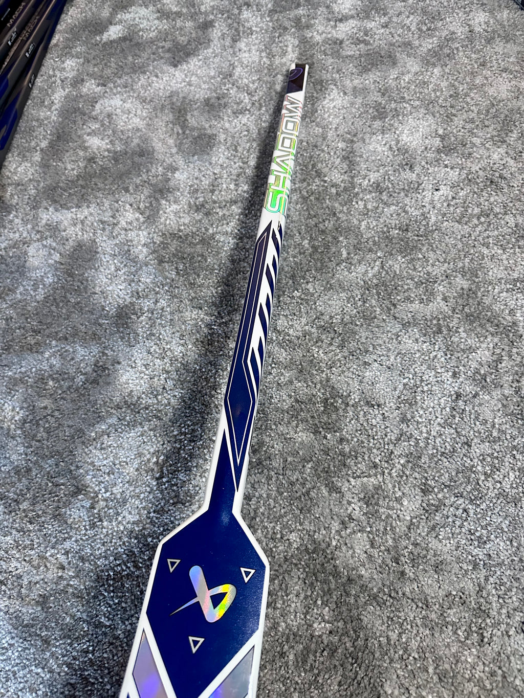 New NCAA Bauer Shadow Full Right 24" White Pro Stock Goalie Stick