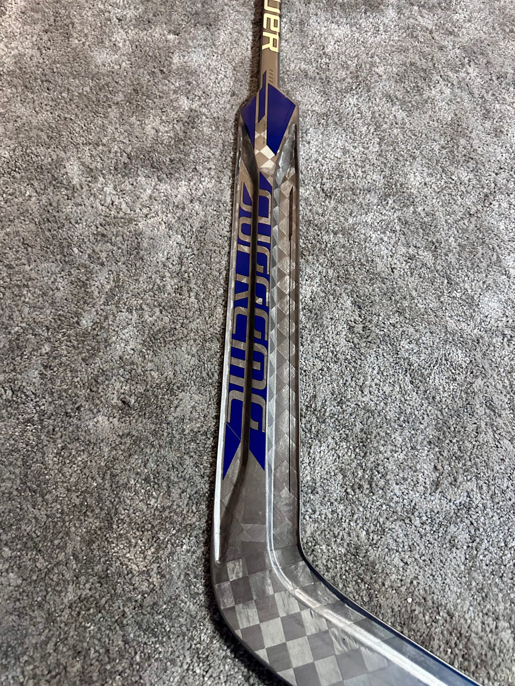 New NCAA Bauer mach 25” Full Right Pro Stock Goalie Stick