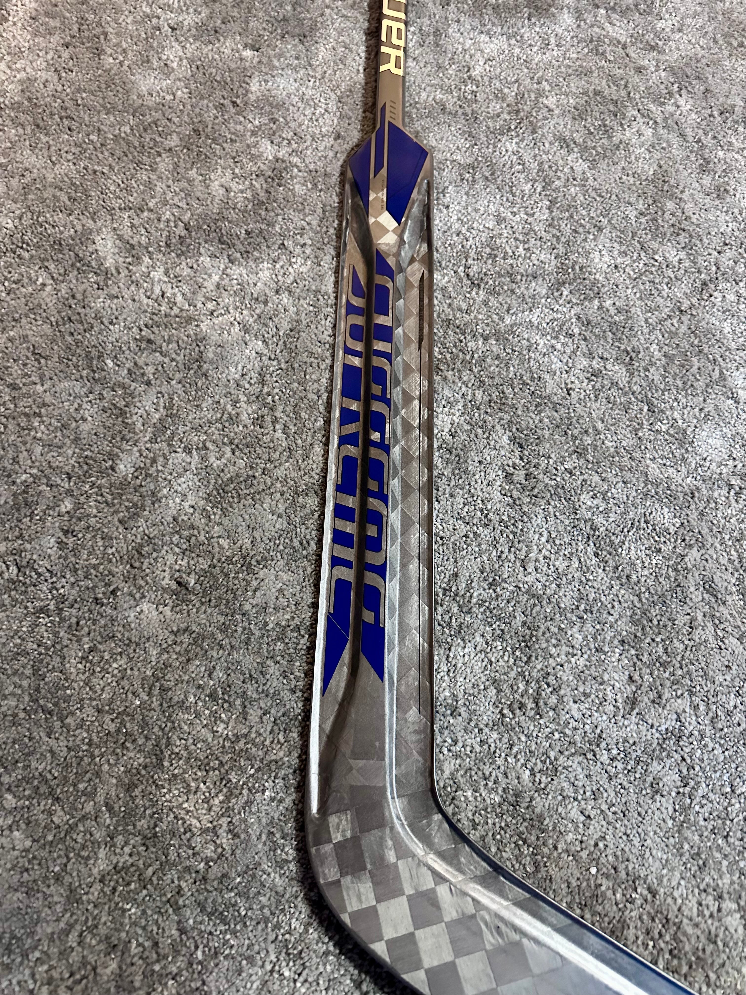 New NCAA Bauer mach 25” Full Right Pro Stock Goalie Stick