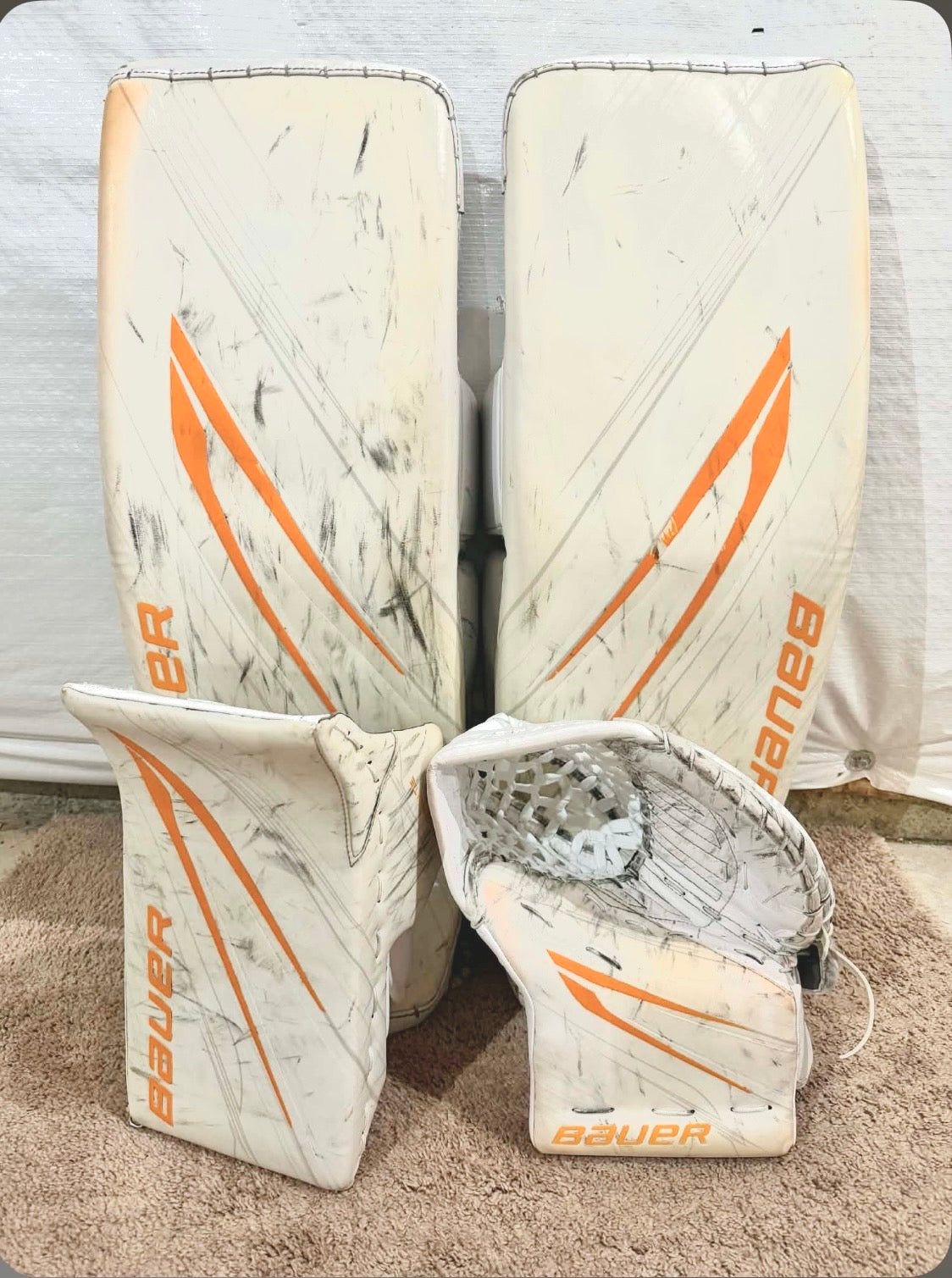 Pittsburgh penguins Bauer Hyperlite 2 Regular Goalie pro stock Full Set