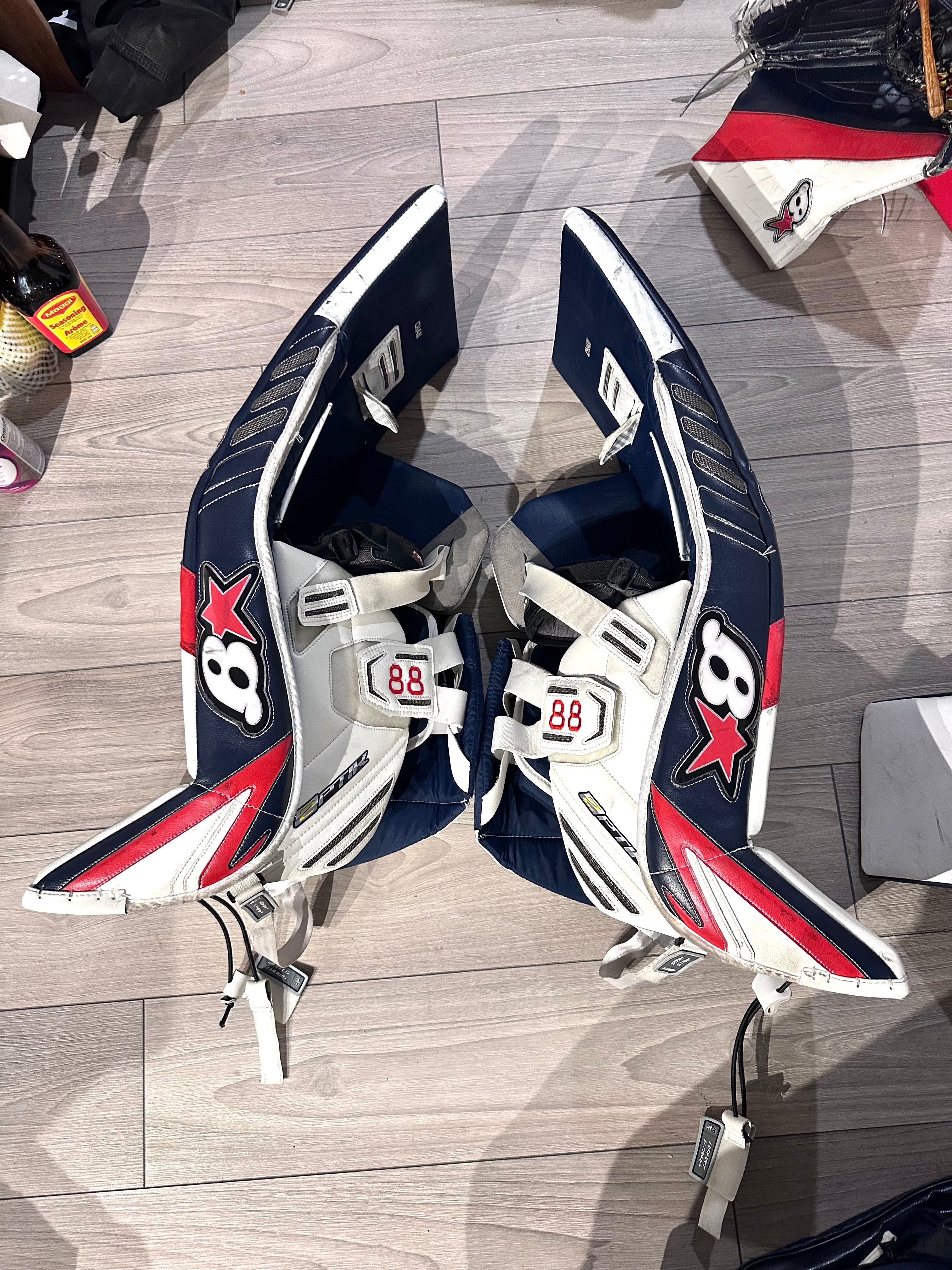 NCAA Brian’s / Vaughn Custom Optik 2 32+1 Full Right Pro Stock Goalie Full Set