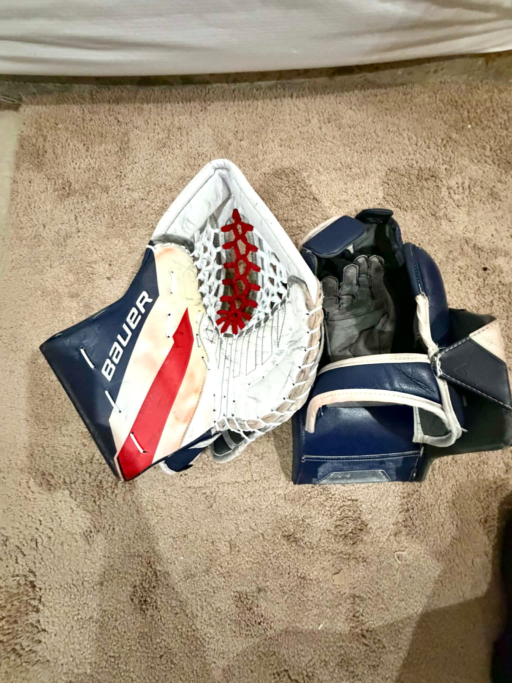 Bauer supreme shadow 35+1 pro stock goalie full set