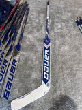 NCAA Bauer Shadow Full Right 24" White Pro Stock Goalie Stick #8