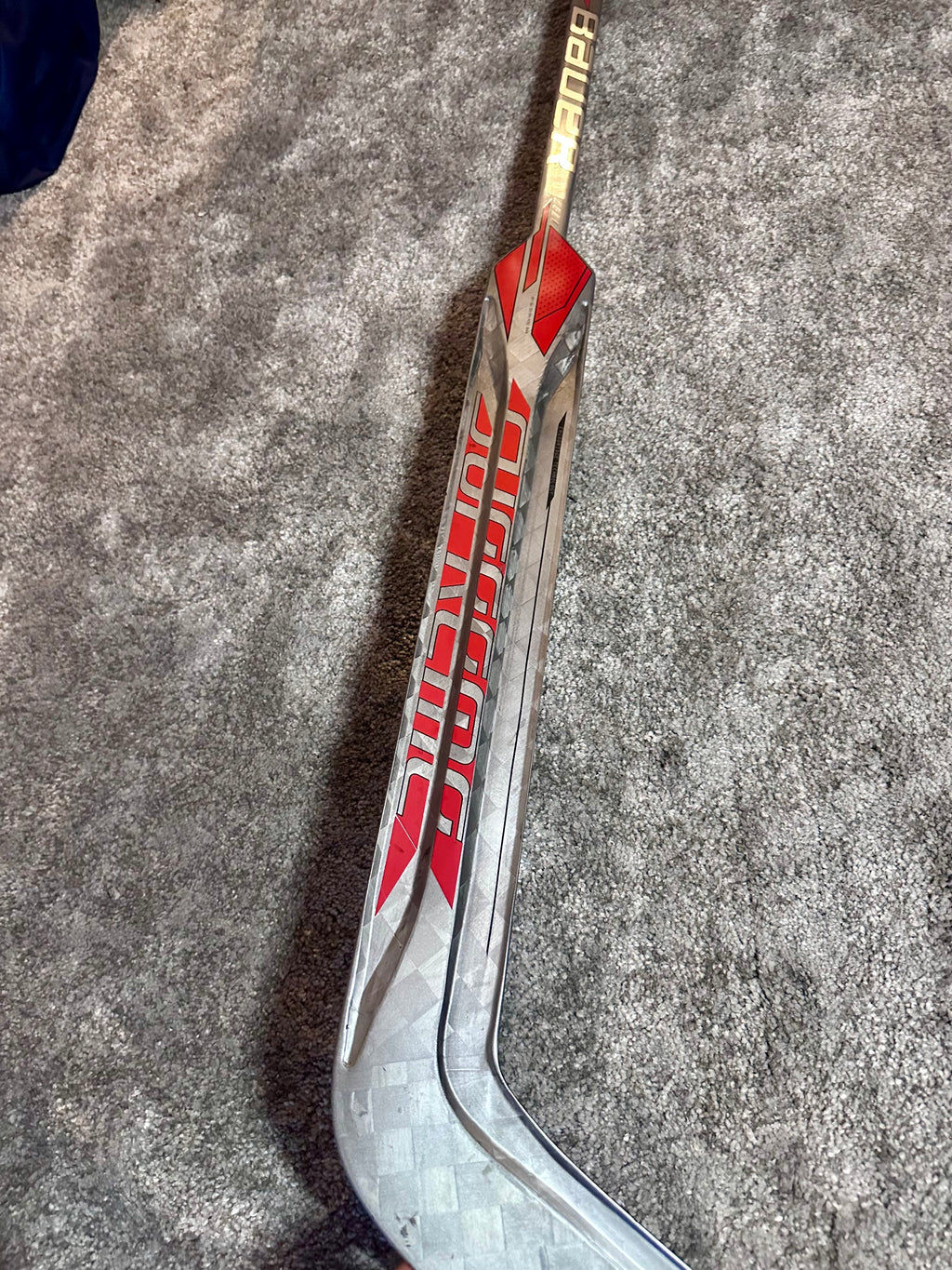 NCAA Bauer mach Full Right 25" Pro Stock Goalie Stick