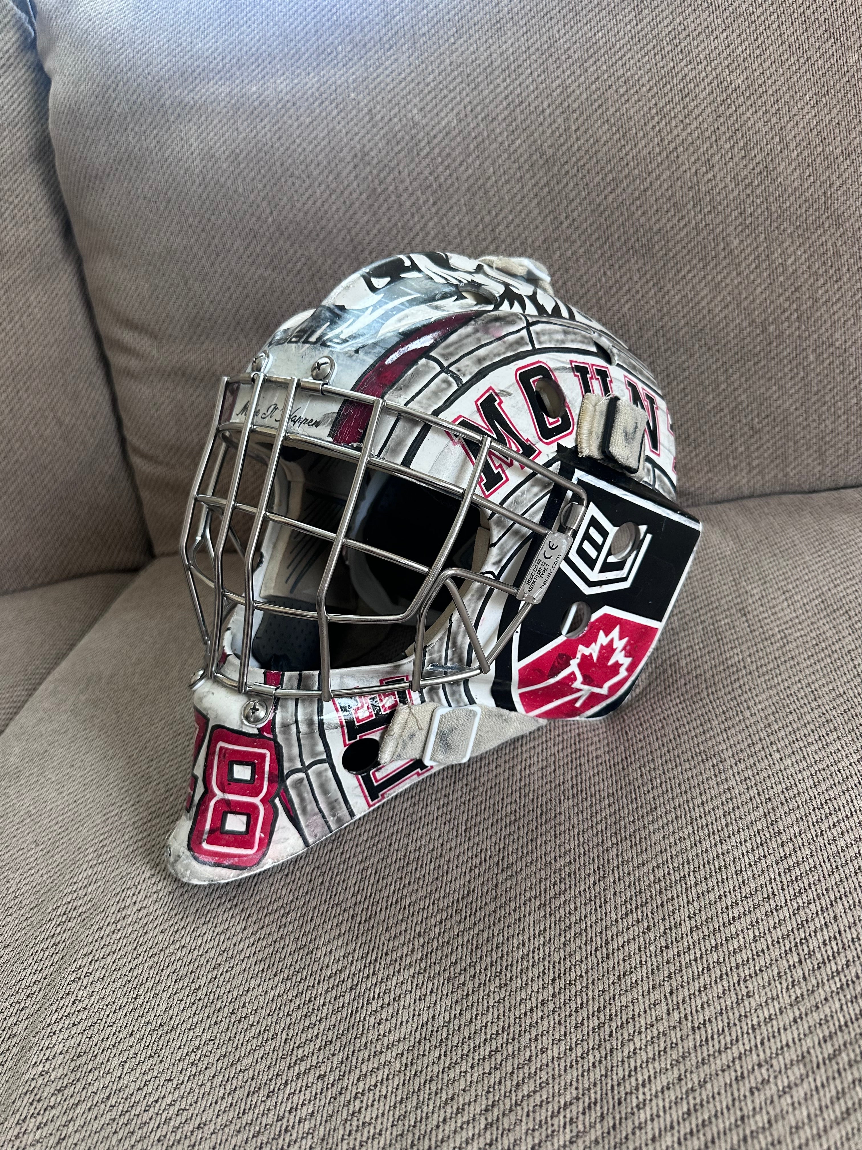 Bauer profile 960 custom painted goalie mask