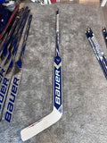 NCAA Bauer Shadow Full Right 24" White Pro Stock Goalie Stick #1