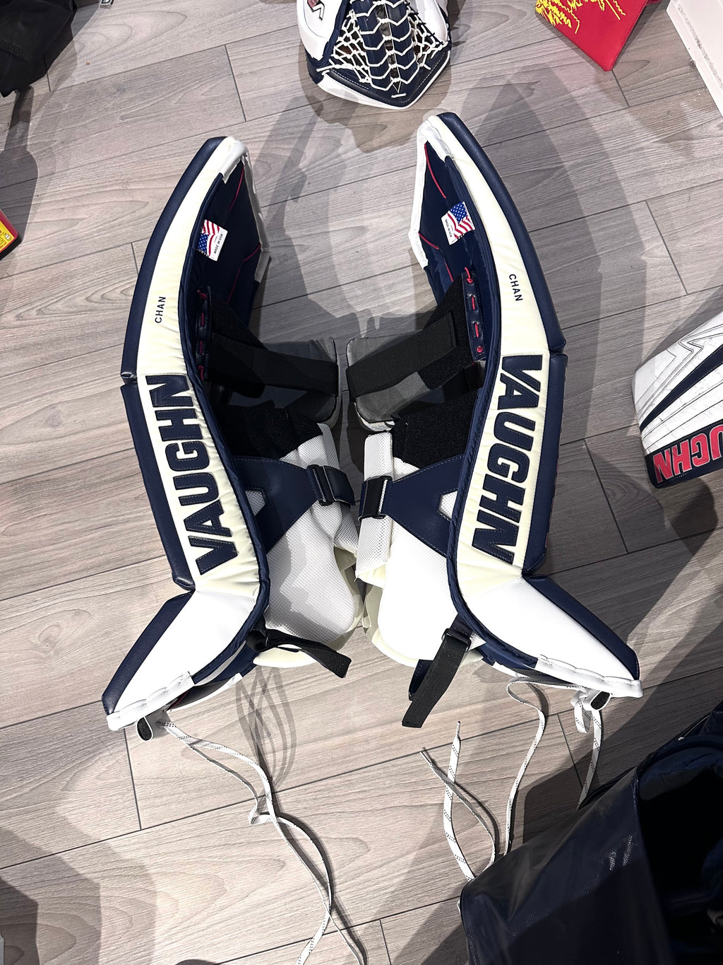New NCAA Vaughn V9 Pro Carbon Full Right 31+2 Goalie Pro Stock Full Set