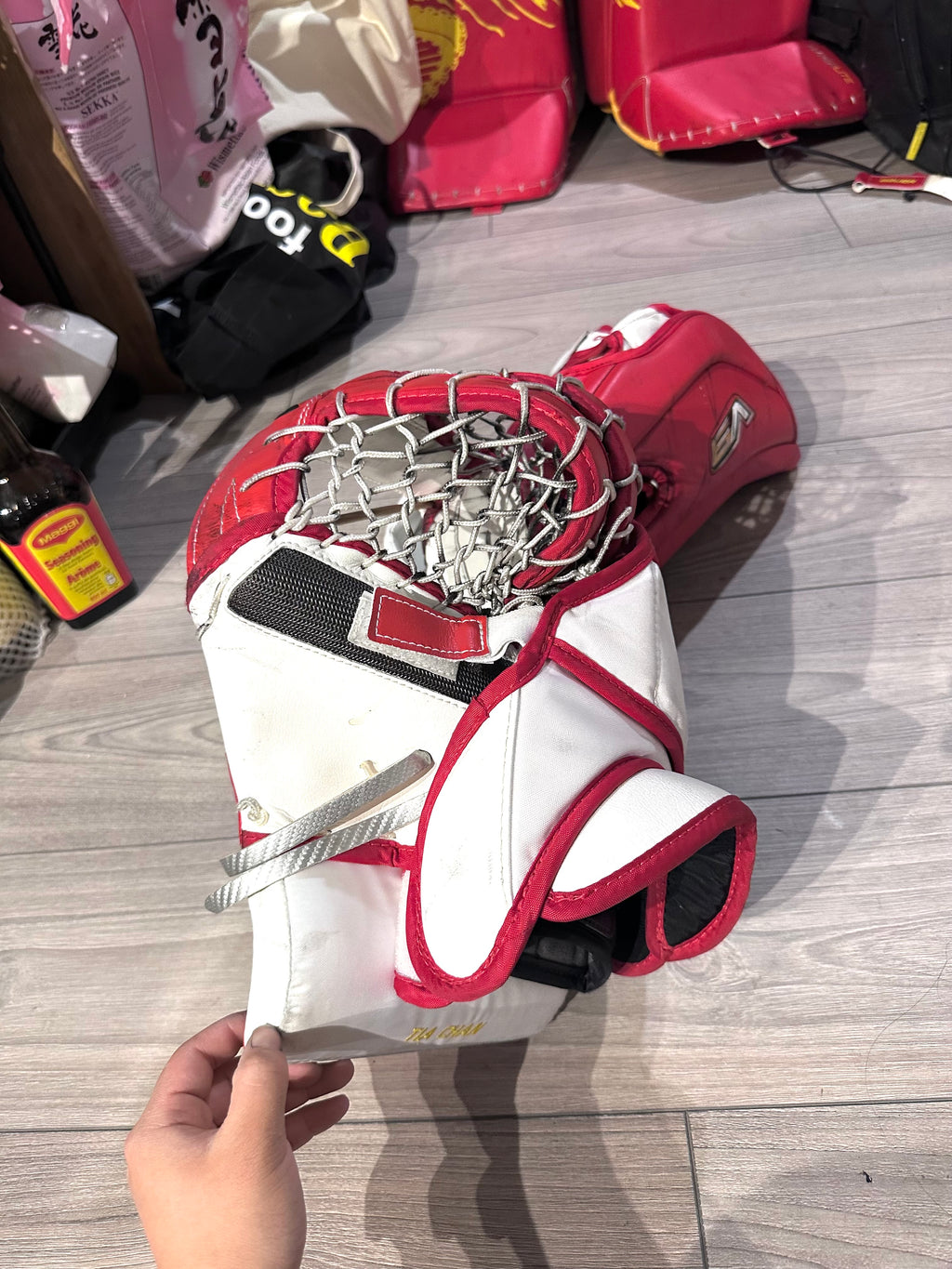 Olymics Return Brian Gnetik V Full Right 32+1 Pro Stock Goalie Full Set