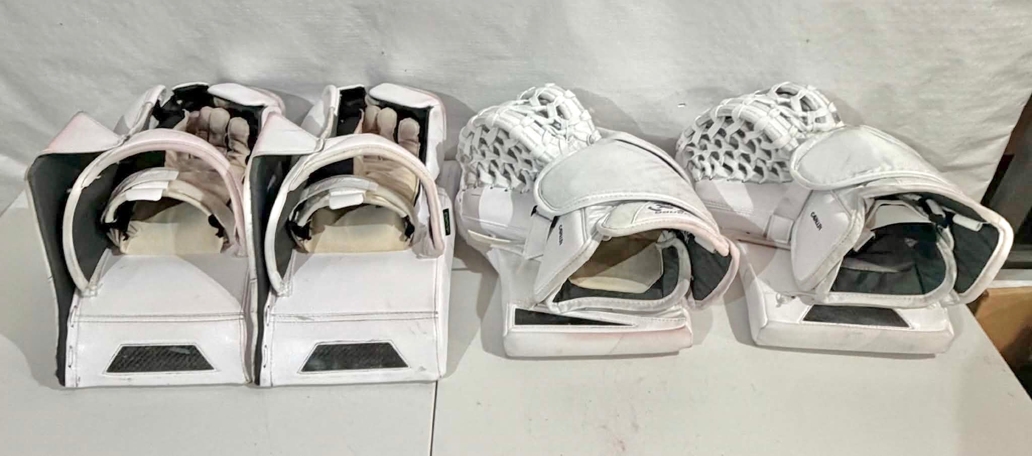Bauer Flylite Full Right 35+1 Goalie Pro Stock Full Set with two glove sets
