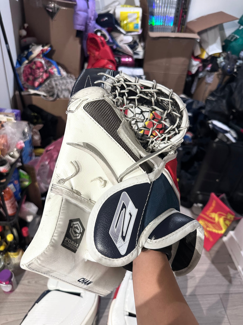 NCAA Brian’s / Vaughn Custom Optik 2 32+1 Full Right Pro Stock Goalie Full Set