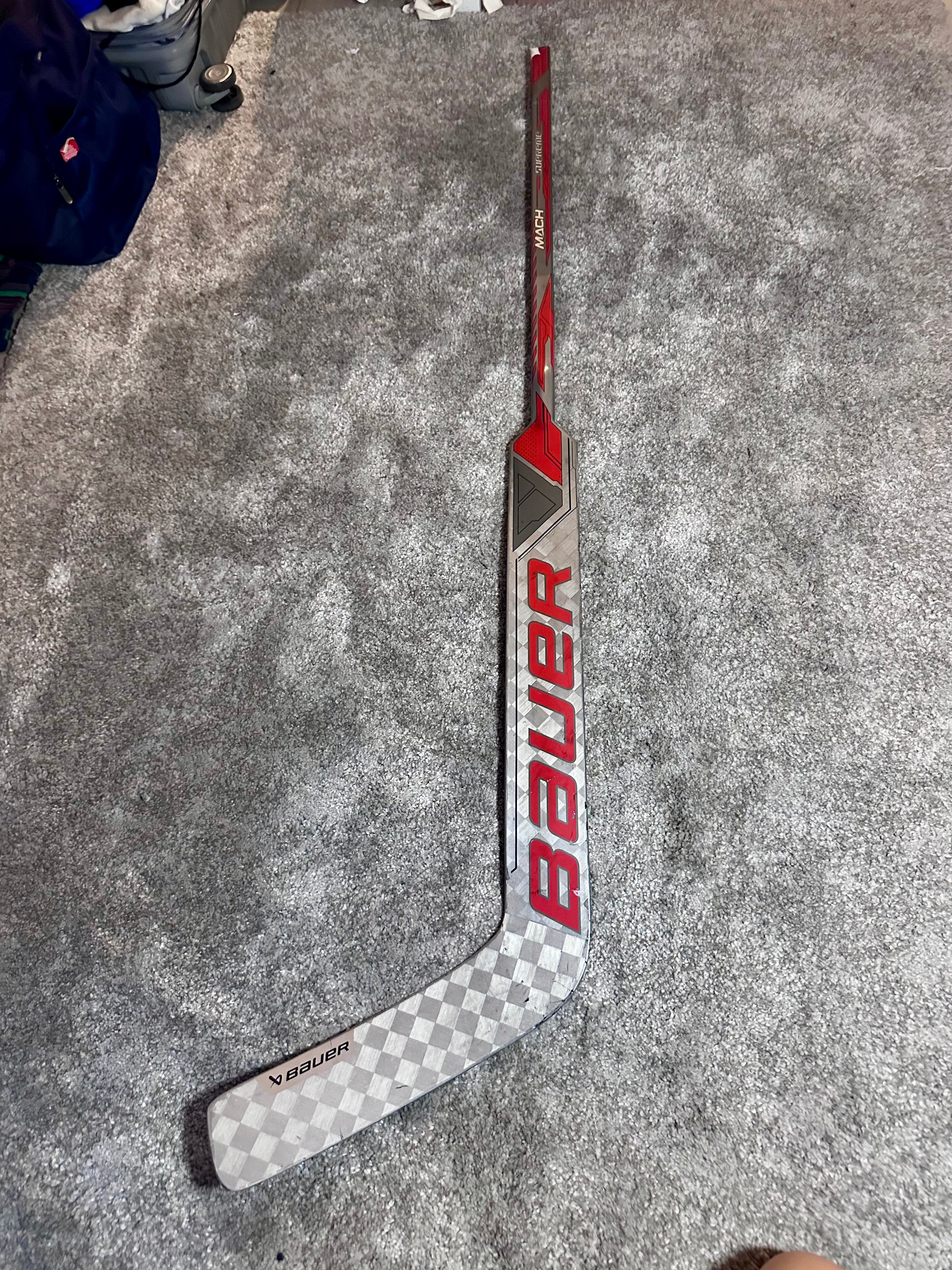 NCAA Bauer mach Full Right 25" Pro Stock Goalie Stick
