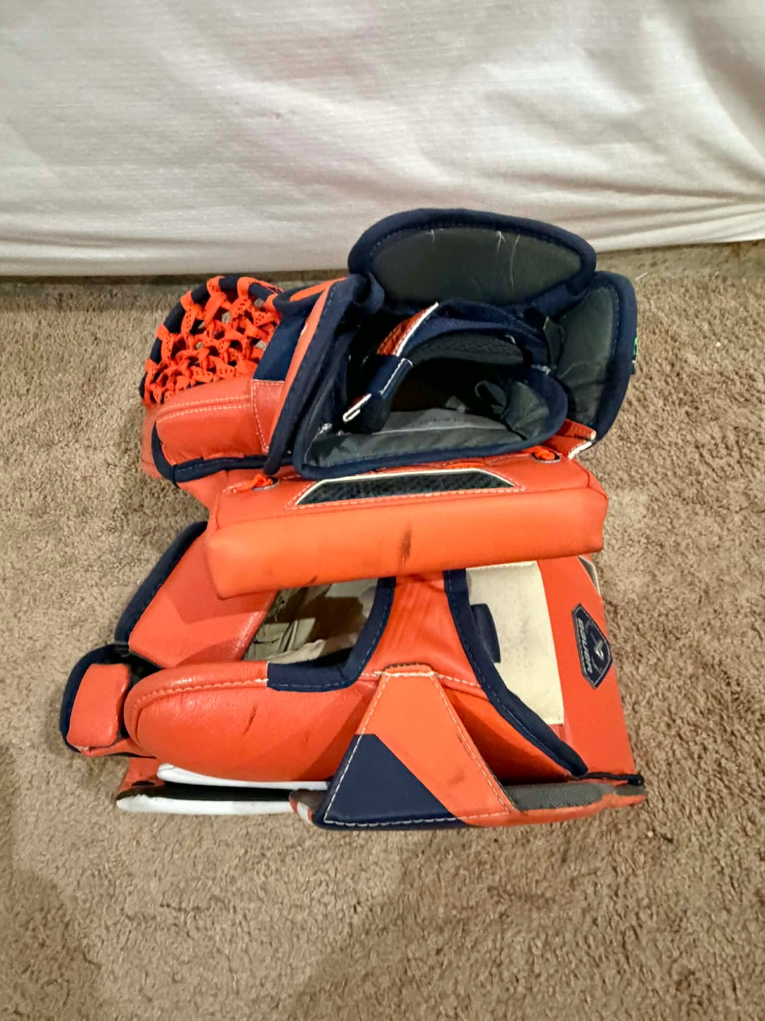 OHL Bauer Shadow Full Right 36+1 pro stock Goalie Full Set