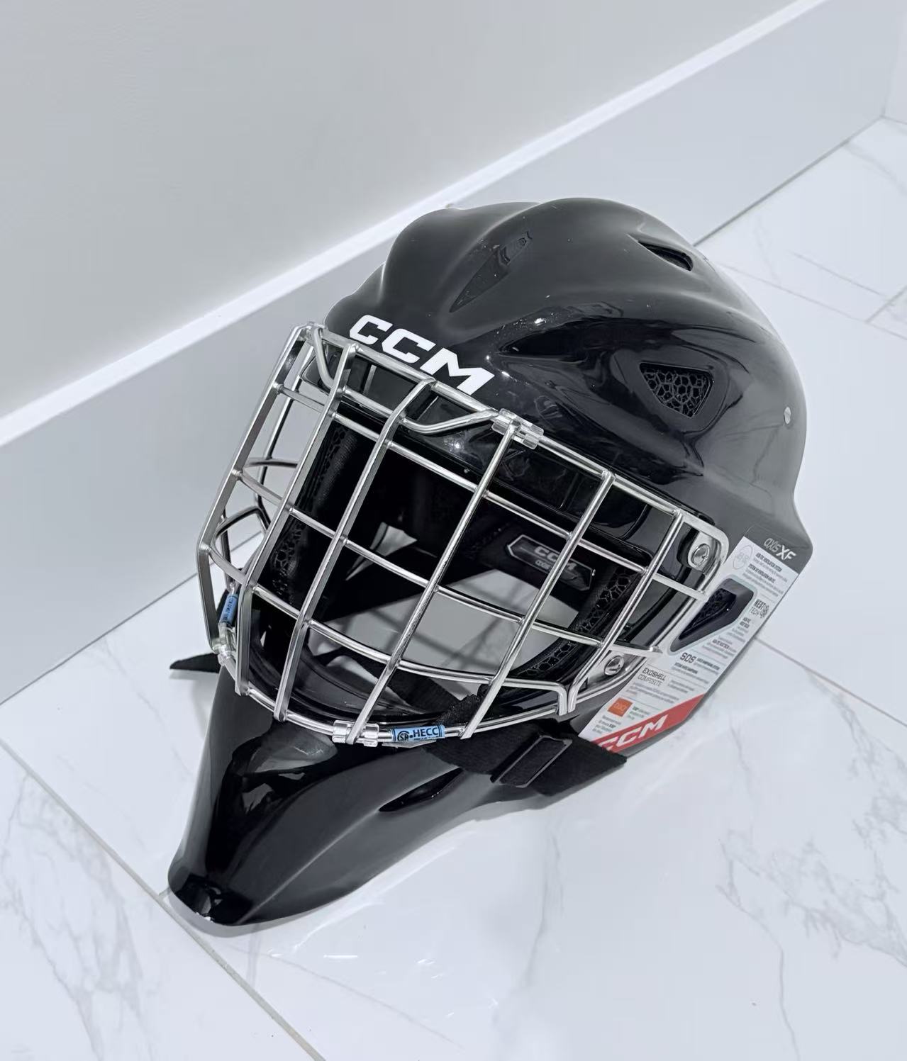 New Black CCM Acis XF Pro Senior Goalie Mask