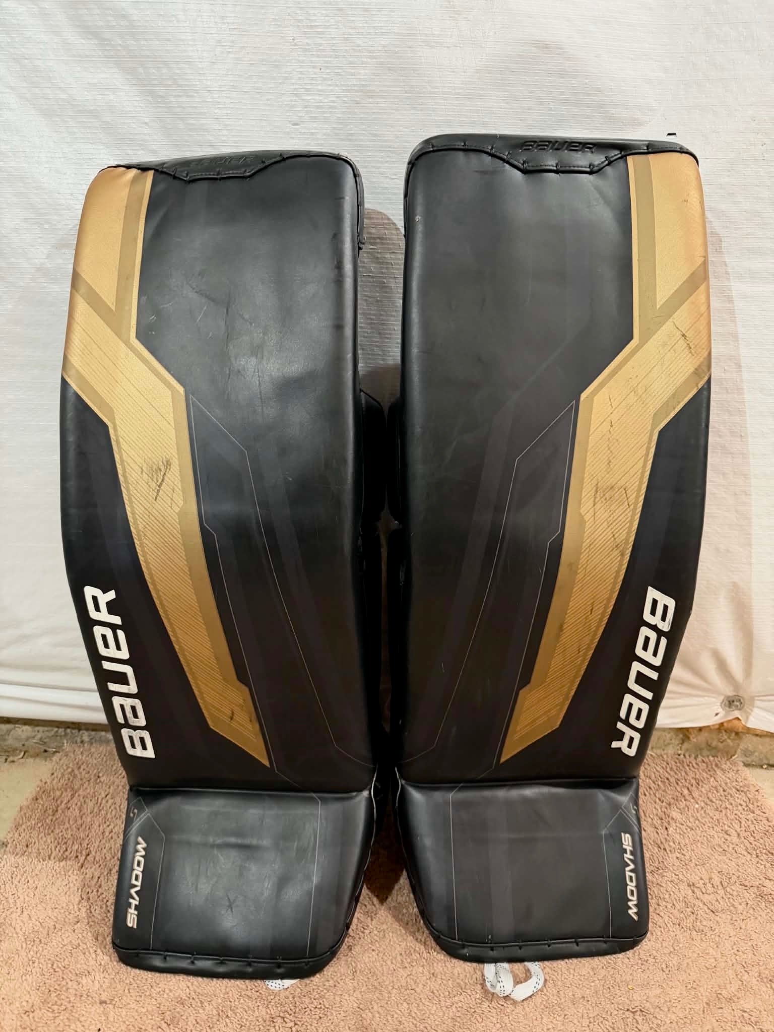 NCAA bauer shadow 35+1 pro stock goalie leg pads