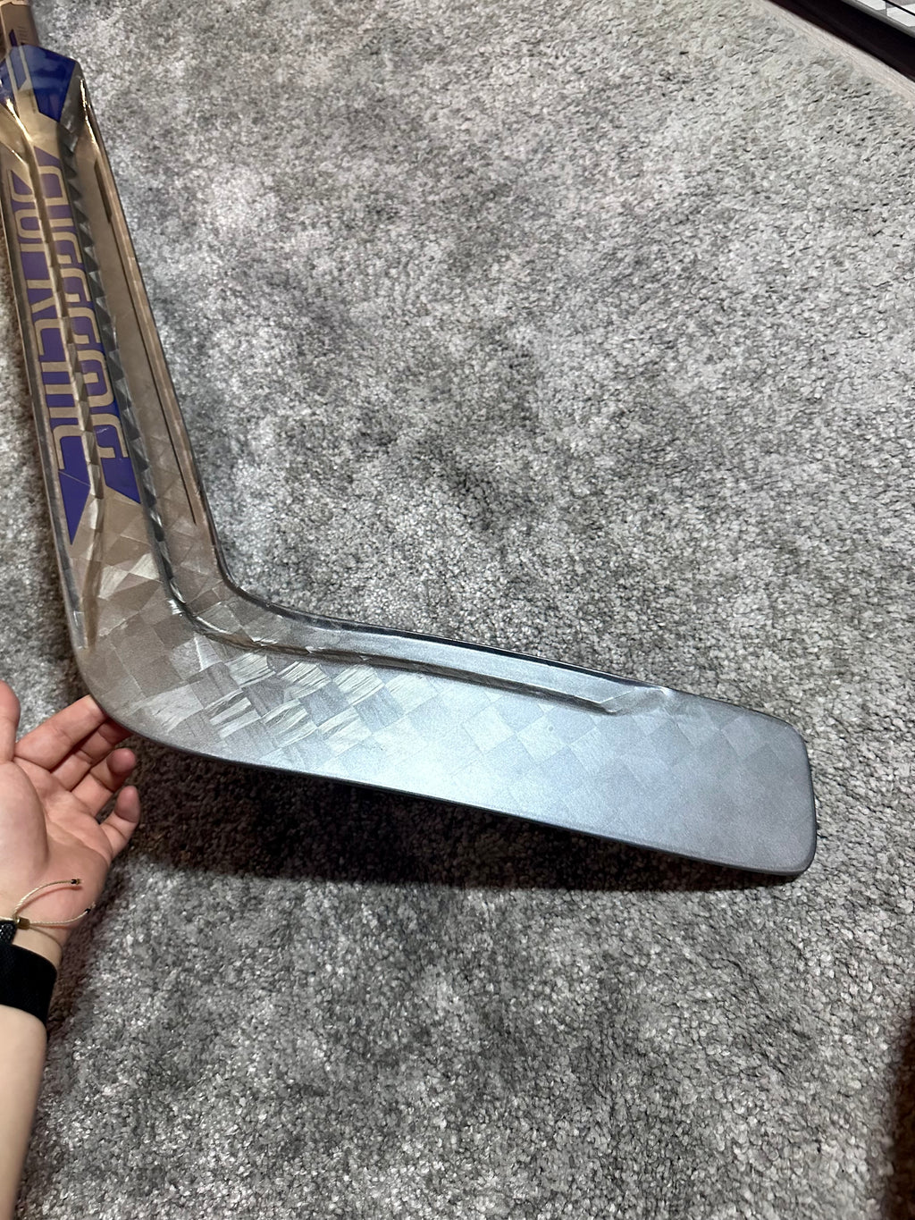 New NCAA Bauer Mach 25” Full Right Pro Stock Goalie Stick #1