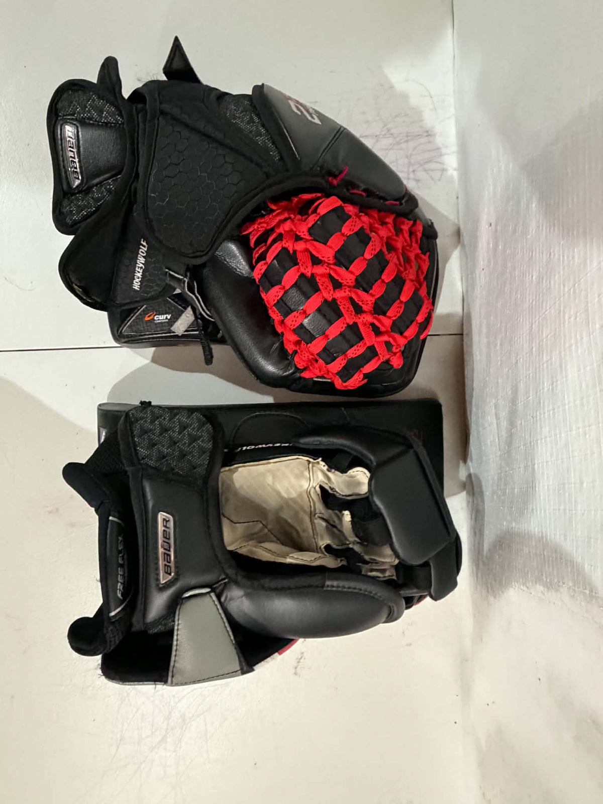 Bauer Supreme 2S Pro Digit Print Regular Pro Stock goalie glove and blocker set