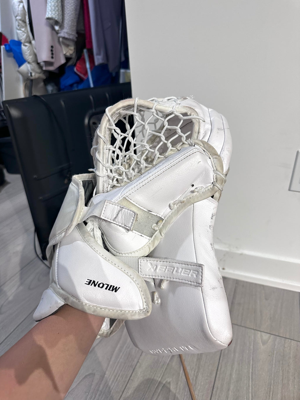 Bauer Hyperlite 2 / Mach White Pro Stock Goalie Full Set
