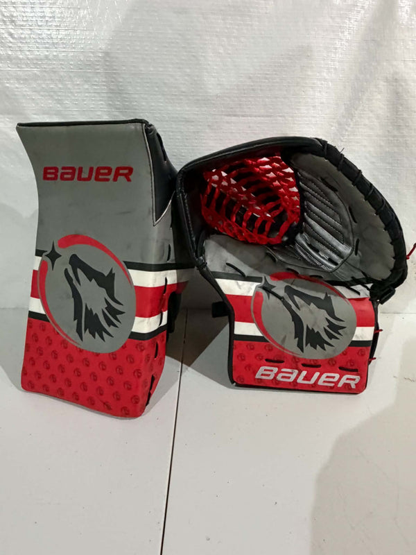 Bauer Supreme 2S Pro Digit Print Regular Pro Stock goalie glove and blocker set