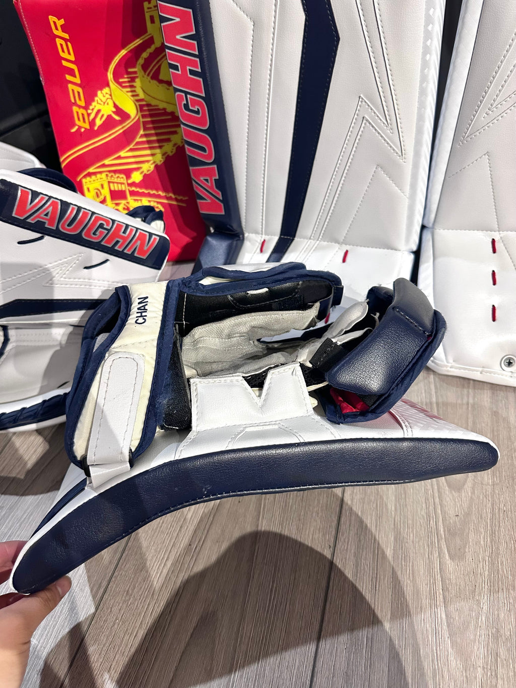 New NCAA Vaughn V9 Pro Carbon Full Right 31+2 Goalie Pro Stock Full Set
