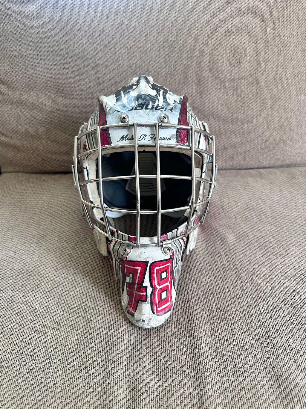 Bauer profile 960 custom painted goalie mask